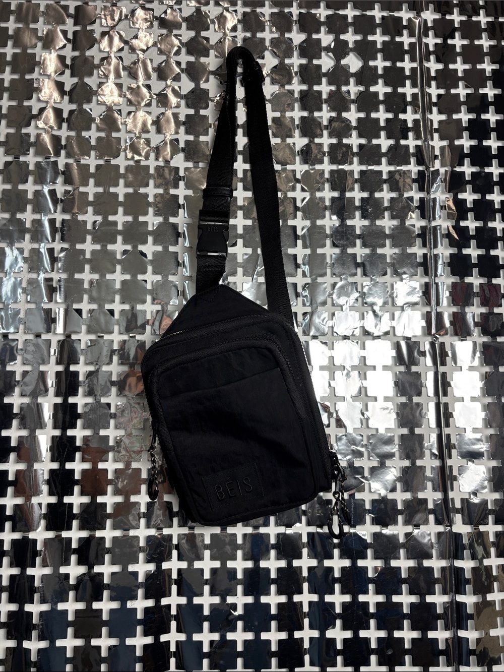 BEIS Black Crossbody Sling Bag